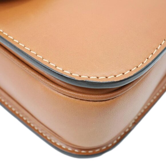 Celine  Triomphe Leather Shoulder Bag Brown - Picture 8 of 14